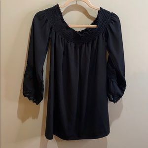 Off shoulder cocktail dress